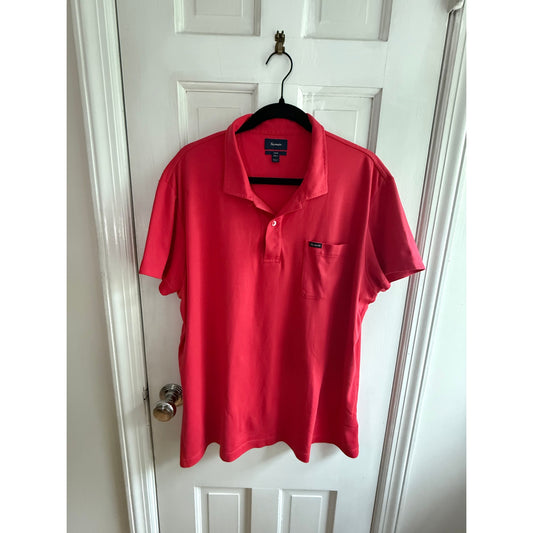 Façonnable Club Men’s Polo Shirt Red Short Sleeve Pocket XXL