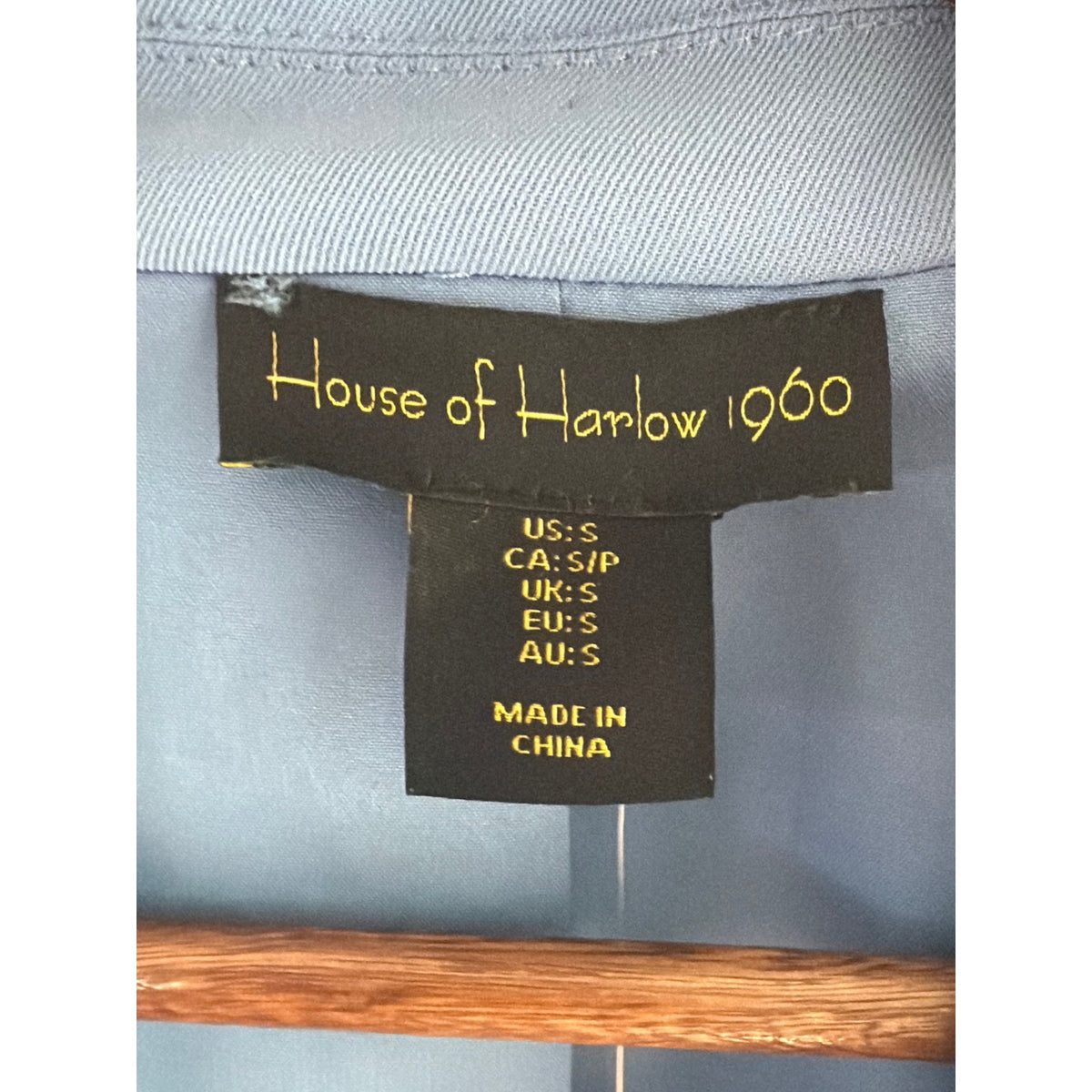 House of Harlow 1960 Sleeveless Blazer Vest - Cornflower Blue, Small NWT
