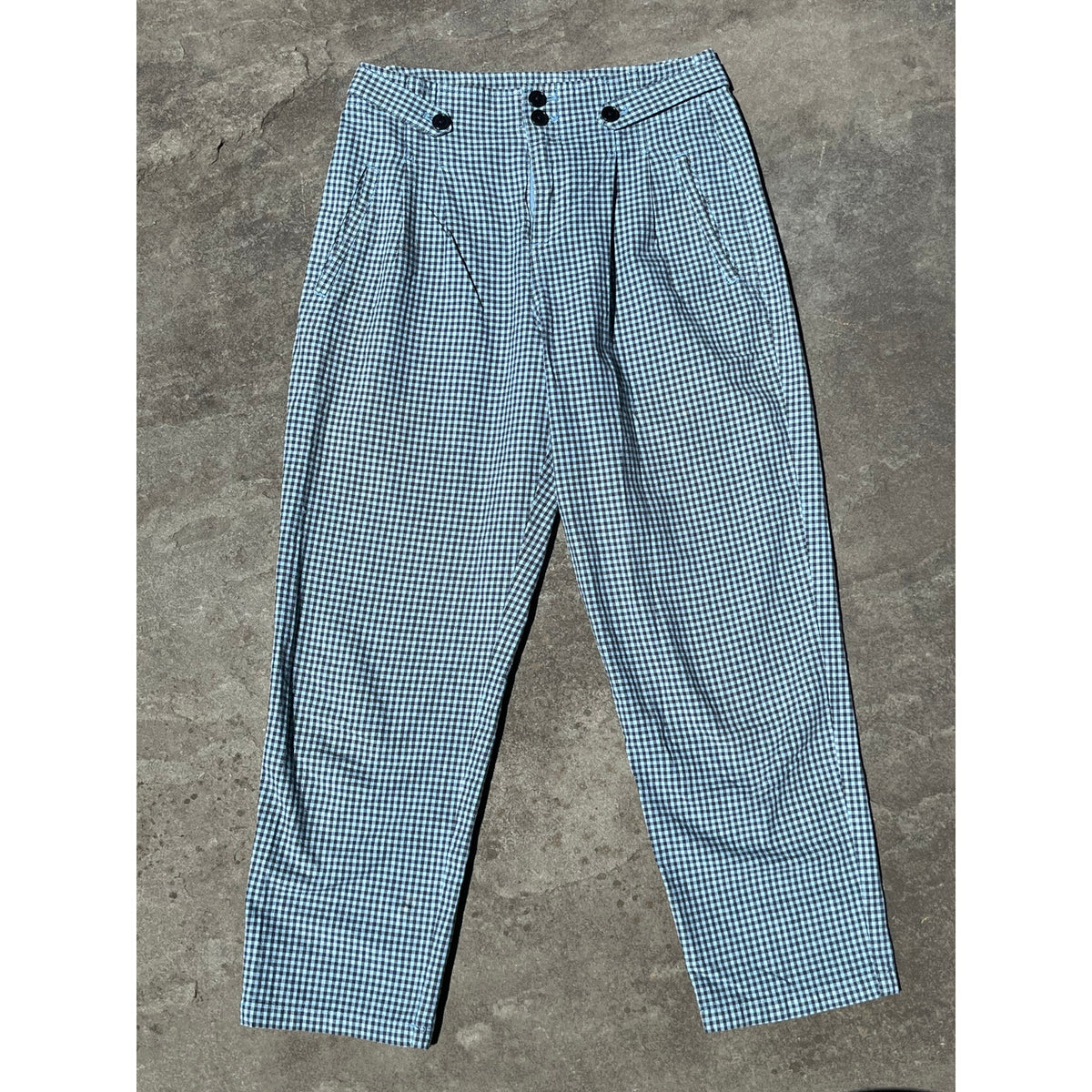 Sundance Life of Dreams Plaid Pants 4 Cropped Wide Leg Boho Artisan Academia 🪵