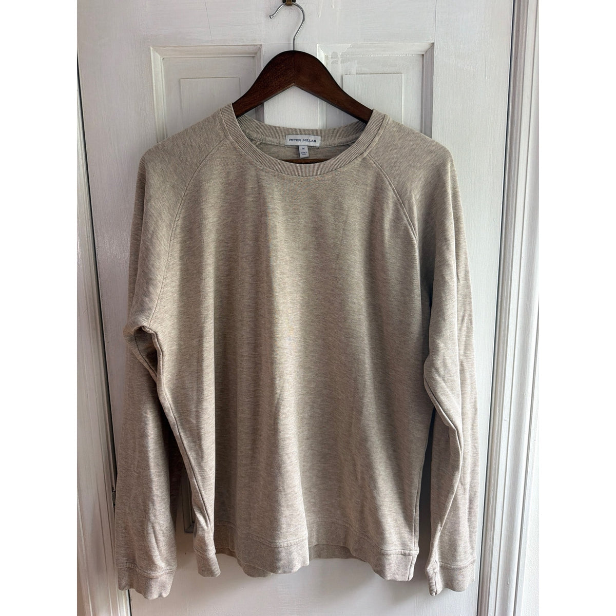 Peter Millar Organic Cotton Blend Raglan Crewneck Sweatshirt - Size M