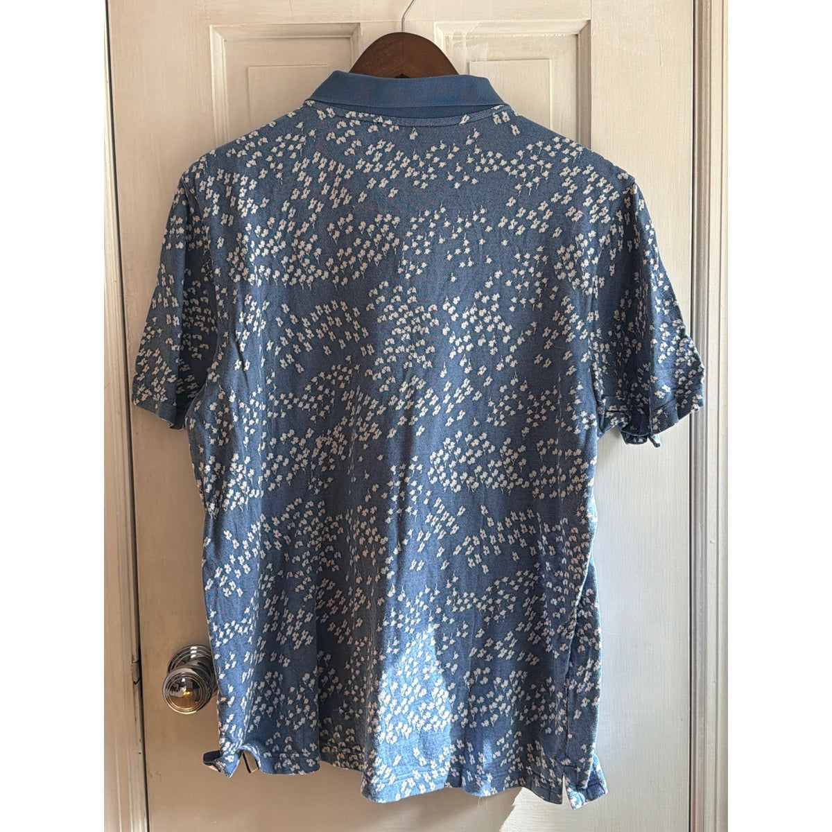 Ted Baker London Men's Floral Print Short Sleeve Polo Shirt - Size 5 (XL) 