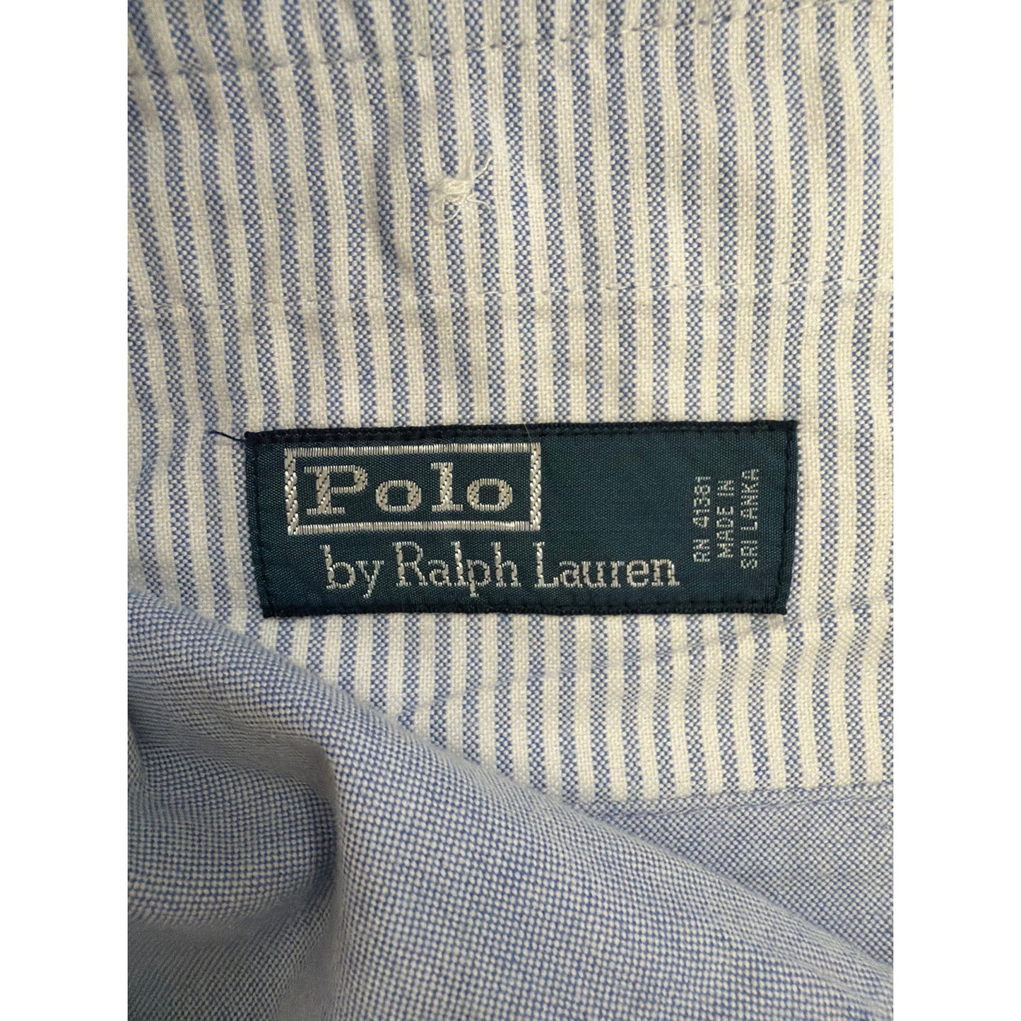 Vintage Polo Ralph Lauren Shorts Mens 36 Blue Chino Cotto Classics 9 Inseam EUC
