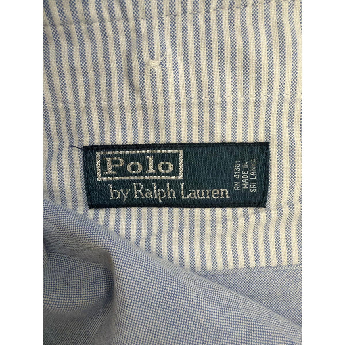 Vintage Polo Ralph Lauren Shorts Mens 36 Blue Chino Cotto Classics 9 Inseam EUC