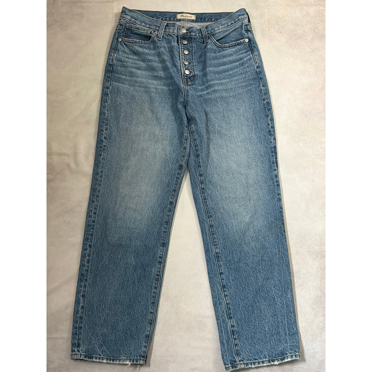 Madewell The Perfect Vintage Straight Jean in Danby Wash Comfort Stretch 24P 💎