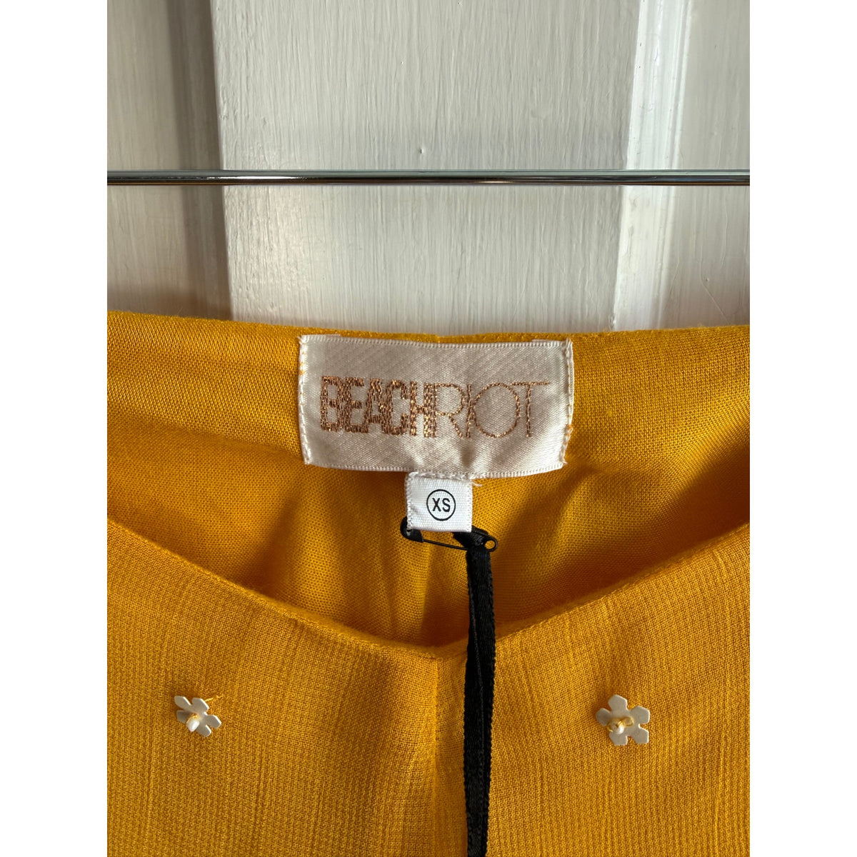 NWT Beach Riot Dahlia Embellished Sequin Flower Shorts - Gold - Size XS