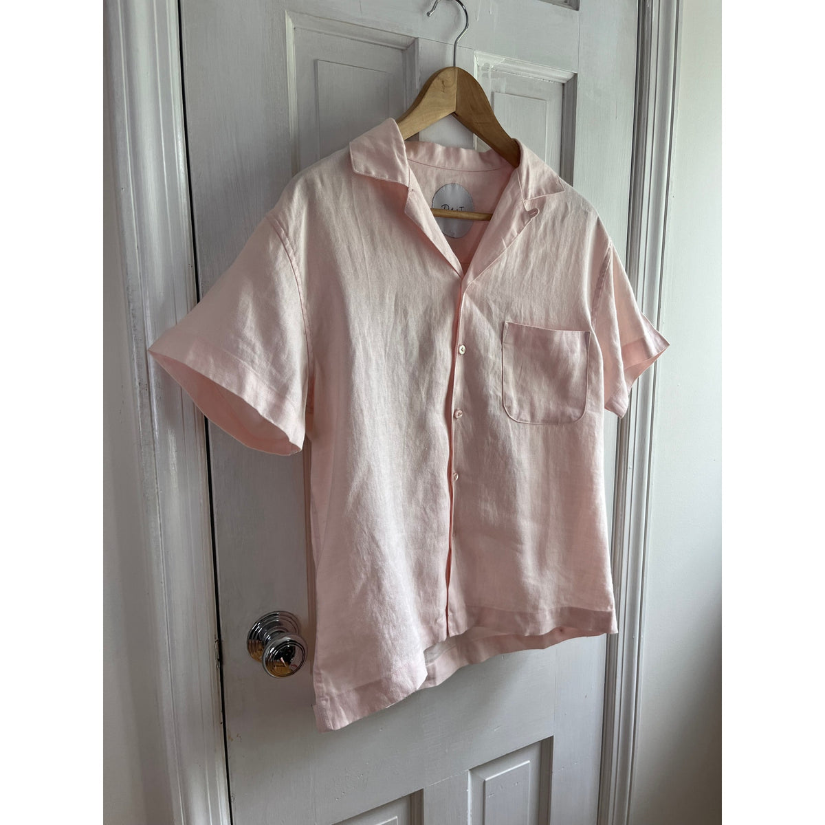 Rare DEATH TO TENNIS 100% Linen Embroidered Shirt XS (Boxy Fit) - 🎾🚫