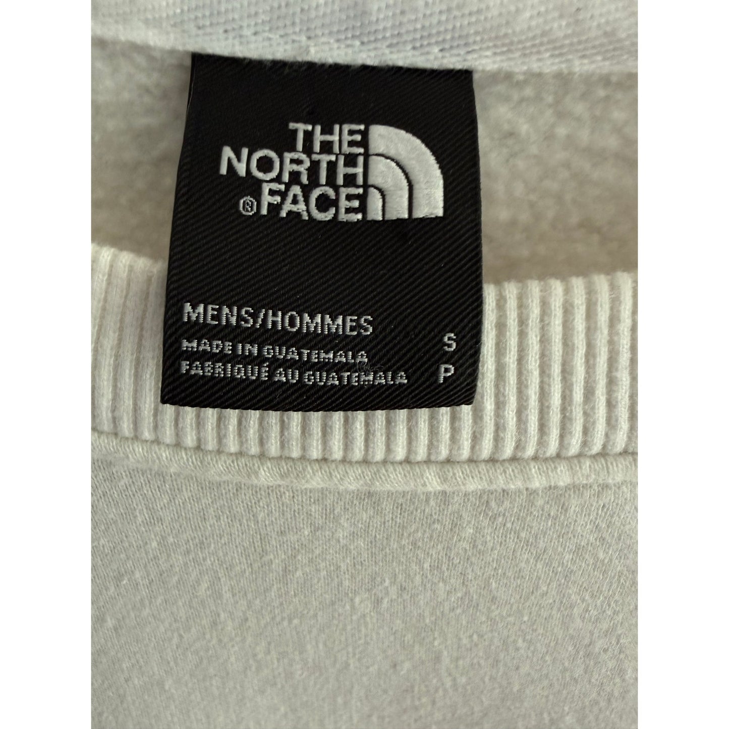 The North Face White Rainbow Logo Sweatshirt Pullover Size S EUC