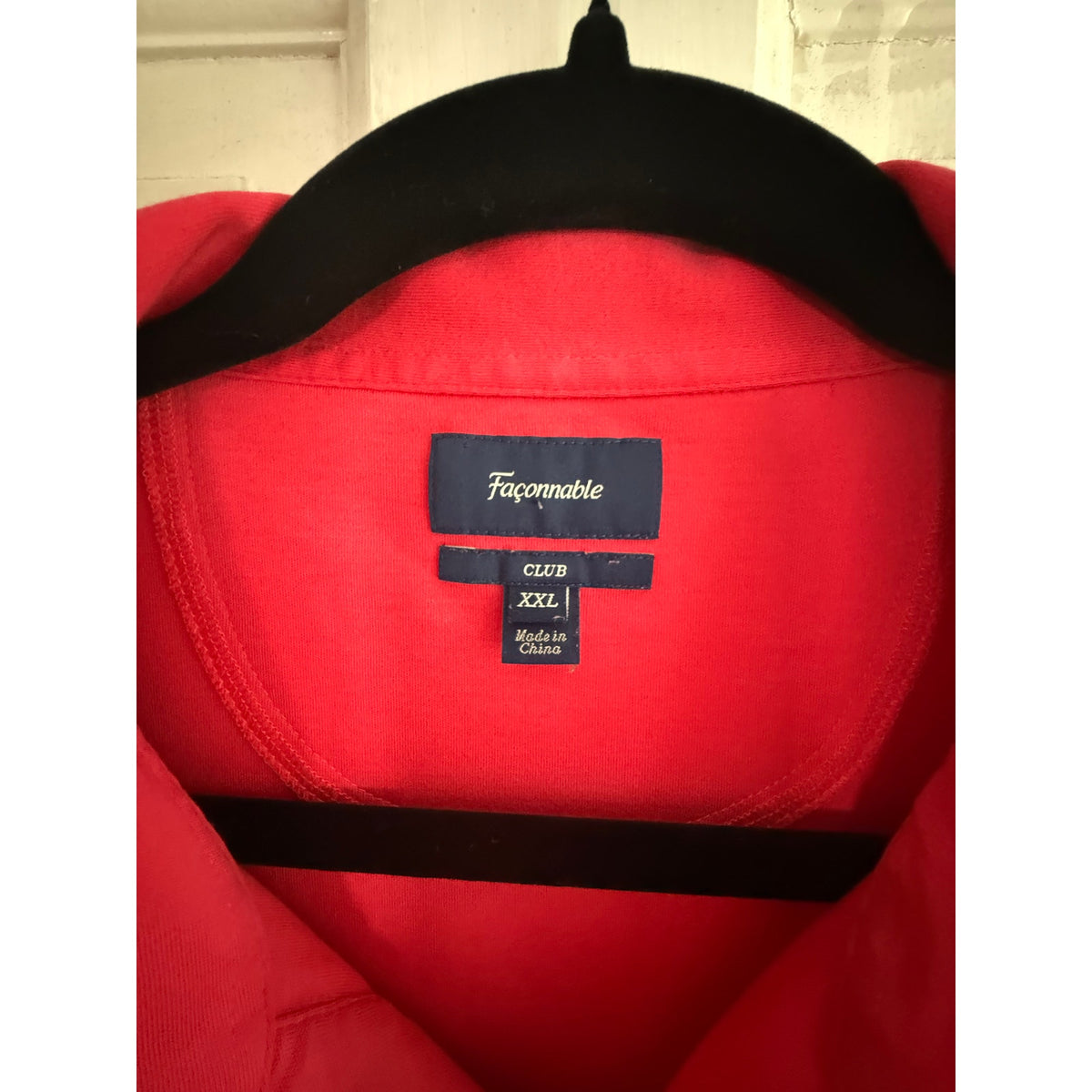 Façonnable Club Men’s Polo Shirt Red Short Sleeve Pocket XXL