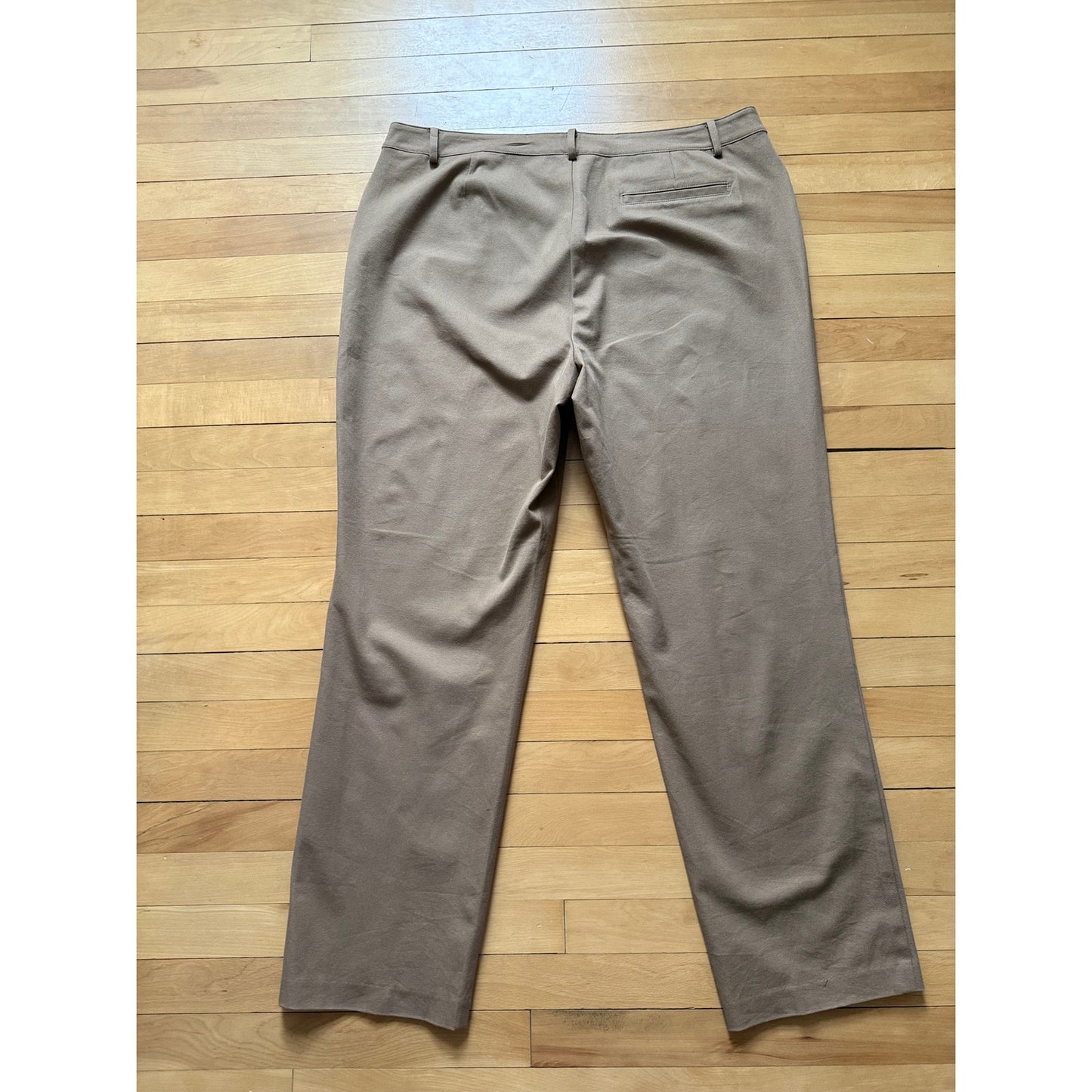 Lauren Ralph Lauren Caitlin Chino Pants - Size 16W - Tan  EUC