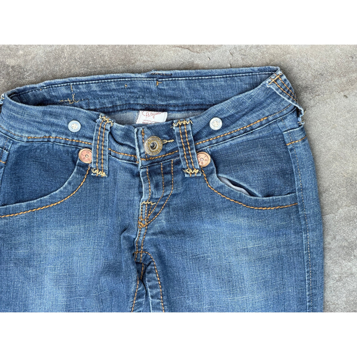 Vintage True Religion Joey Low Rise Straight Jeans Size 27 Made in USA