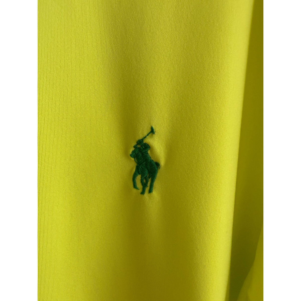 Polo Ralph Lauren Yellow Performance Polo Shirt Men's Green Pony