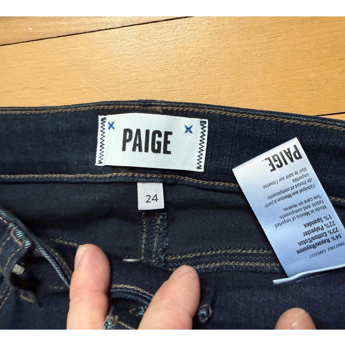NWT PAIGE Hoxton Ankle High-Rise Skinny Jeans – Mona Size 24