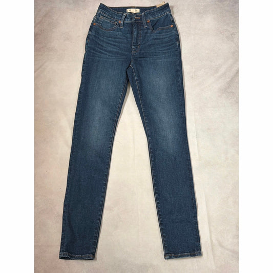 NWT Madewell Curvy High-Rise Skinny Jeans Lanette Wash Size 26T Tall
