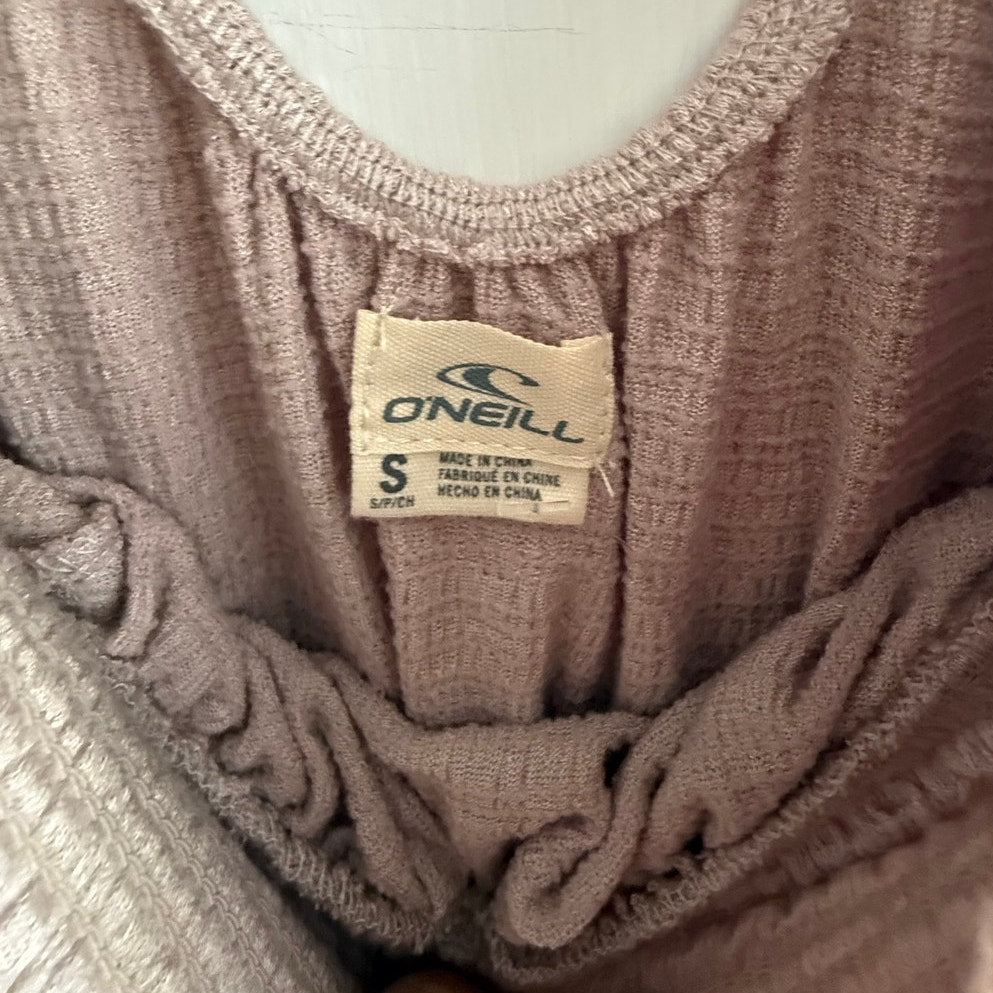 O'Neill Women's Off-The-Shoulder Smocked Gauze Dress - Blush Pink - Size Small - NWT