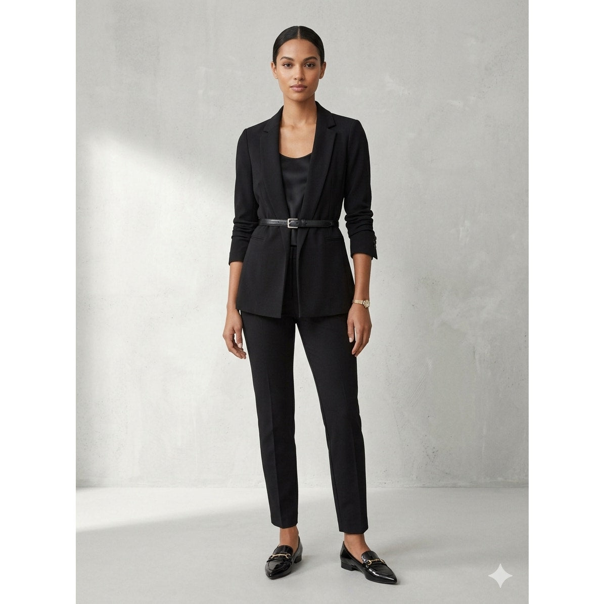 Club Monaco Black Belted Perfect Blazer - Women’s Size S/P - EUC