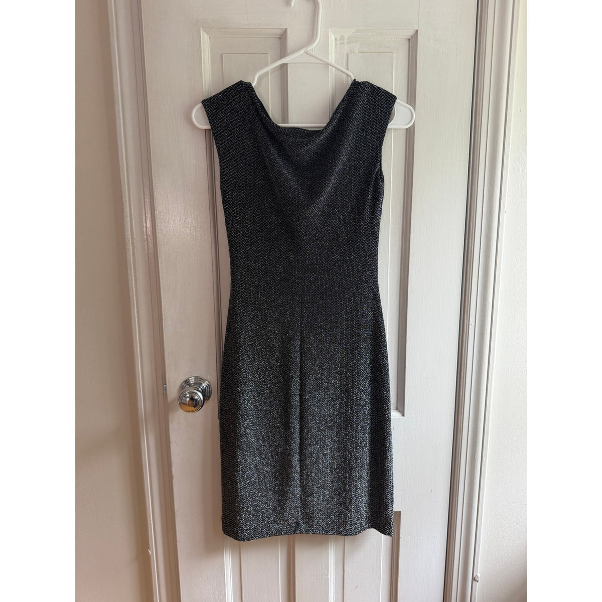 Lauren Ralph Lauren Dress Women's Metallic Black & Silver Dress Size 0P
