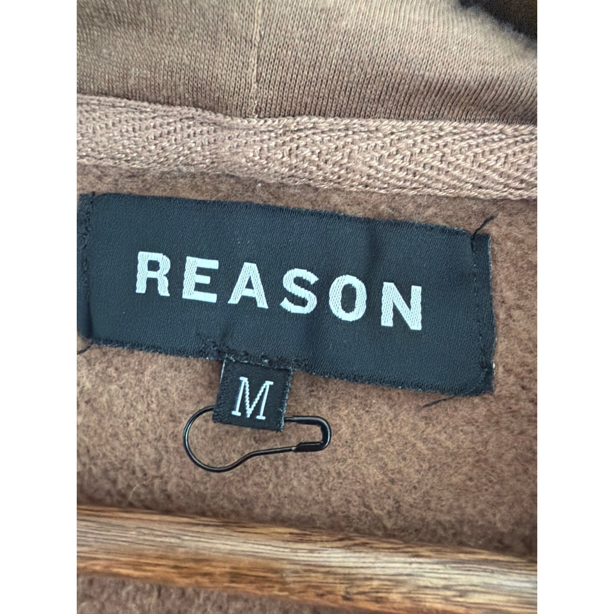 Reason Clothing Skull & Mushroom "LOVE / HATE" Graphic 
Hoodie - Brown, Medium