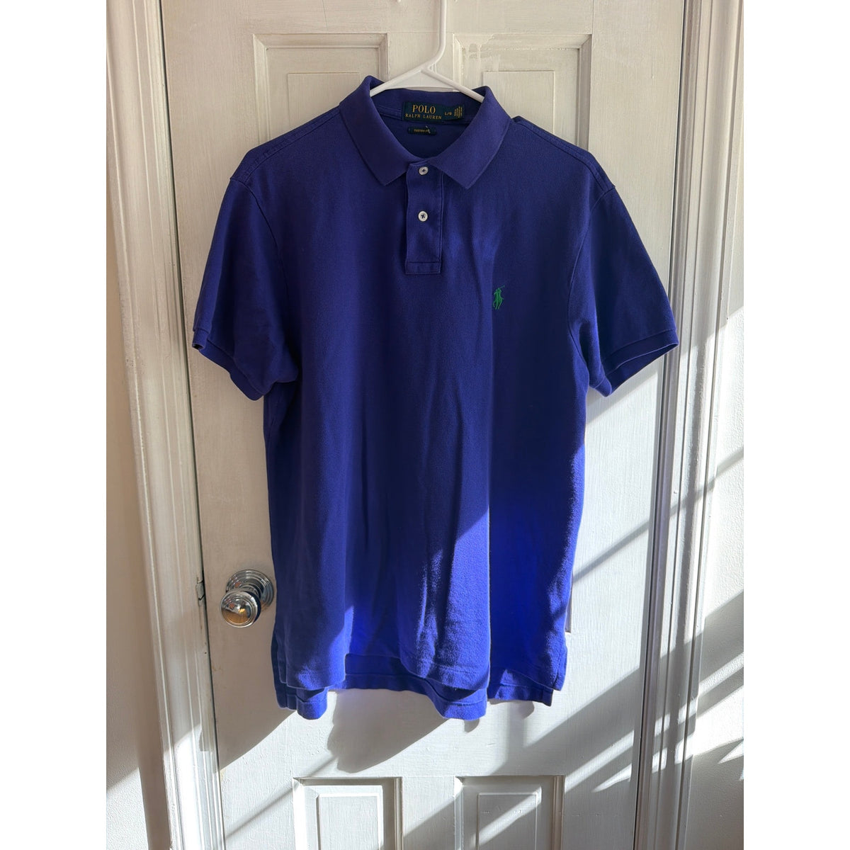 Polo Ralph Lauren Purple Polo Shirt Men's Green Pony