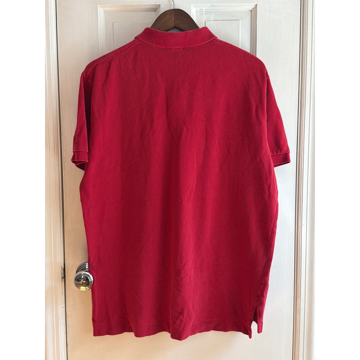 Polo Ralph Lauren Red Polo Shirt Large Men's Yellow Pony