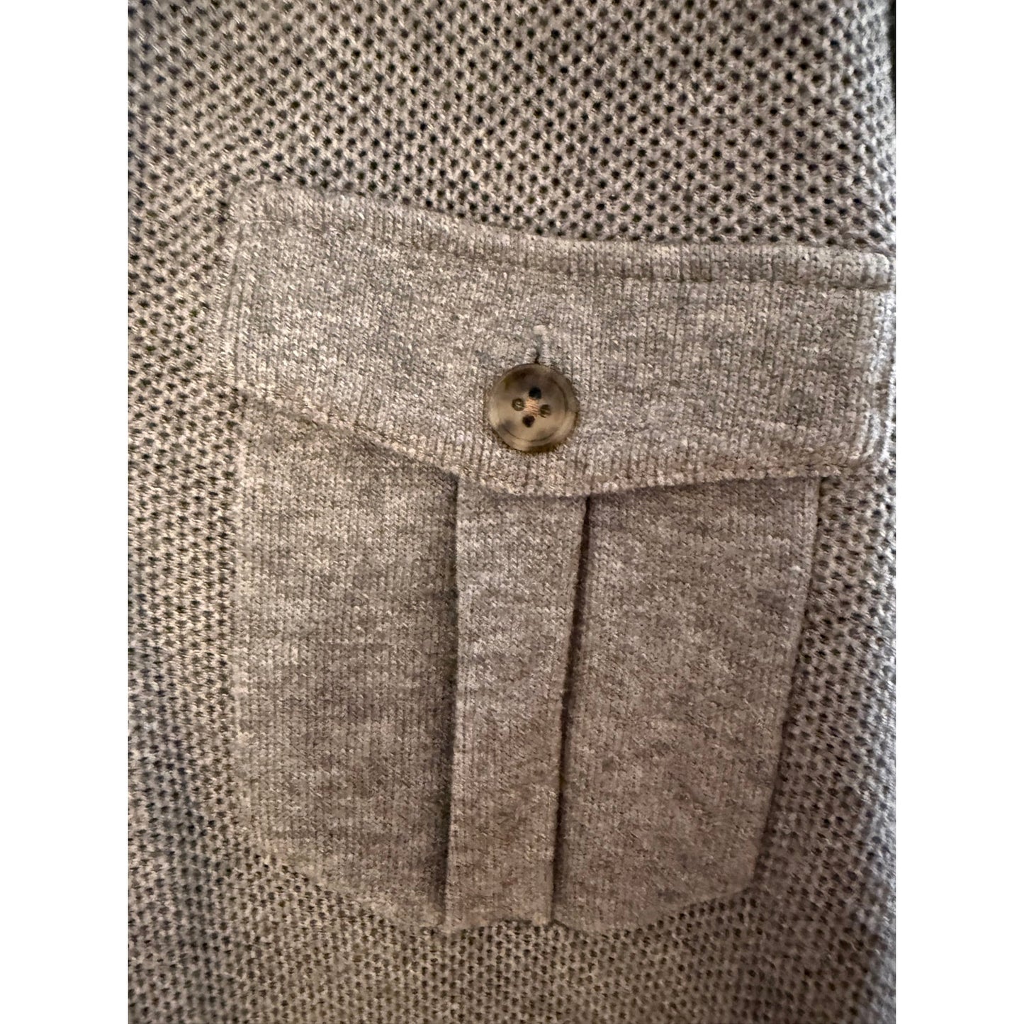 Peter Millar Gray Qtr Zip Pull-Over Size Large