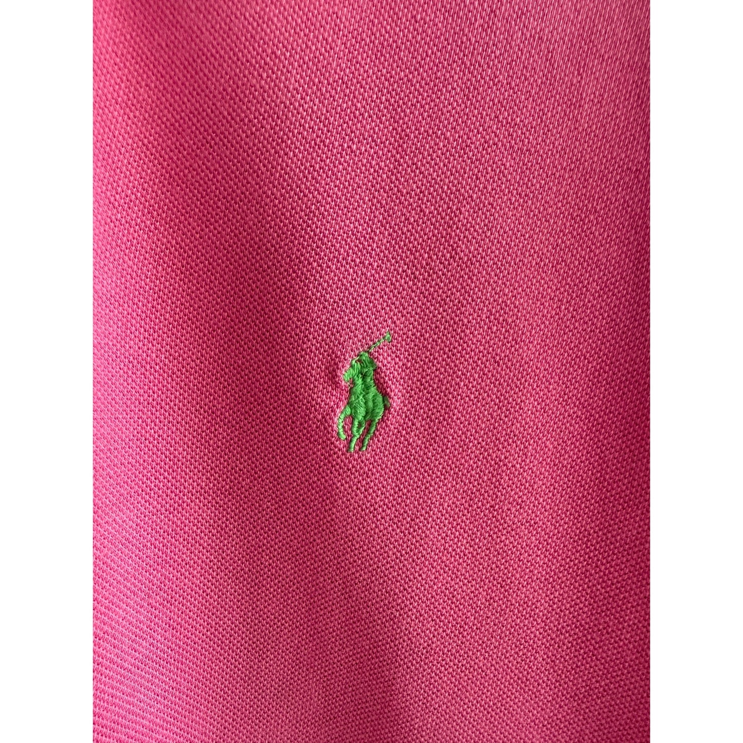 Vintage Polo Ralph Lauren Pink Polo Shirt Men's Green Pony