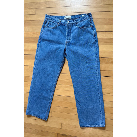 Denim Forum The '90s Vintage Lo-Rise Cuffed Jean, Size 32, EUC