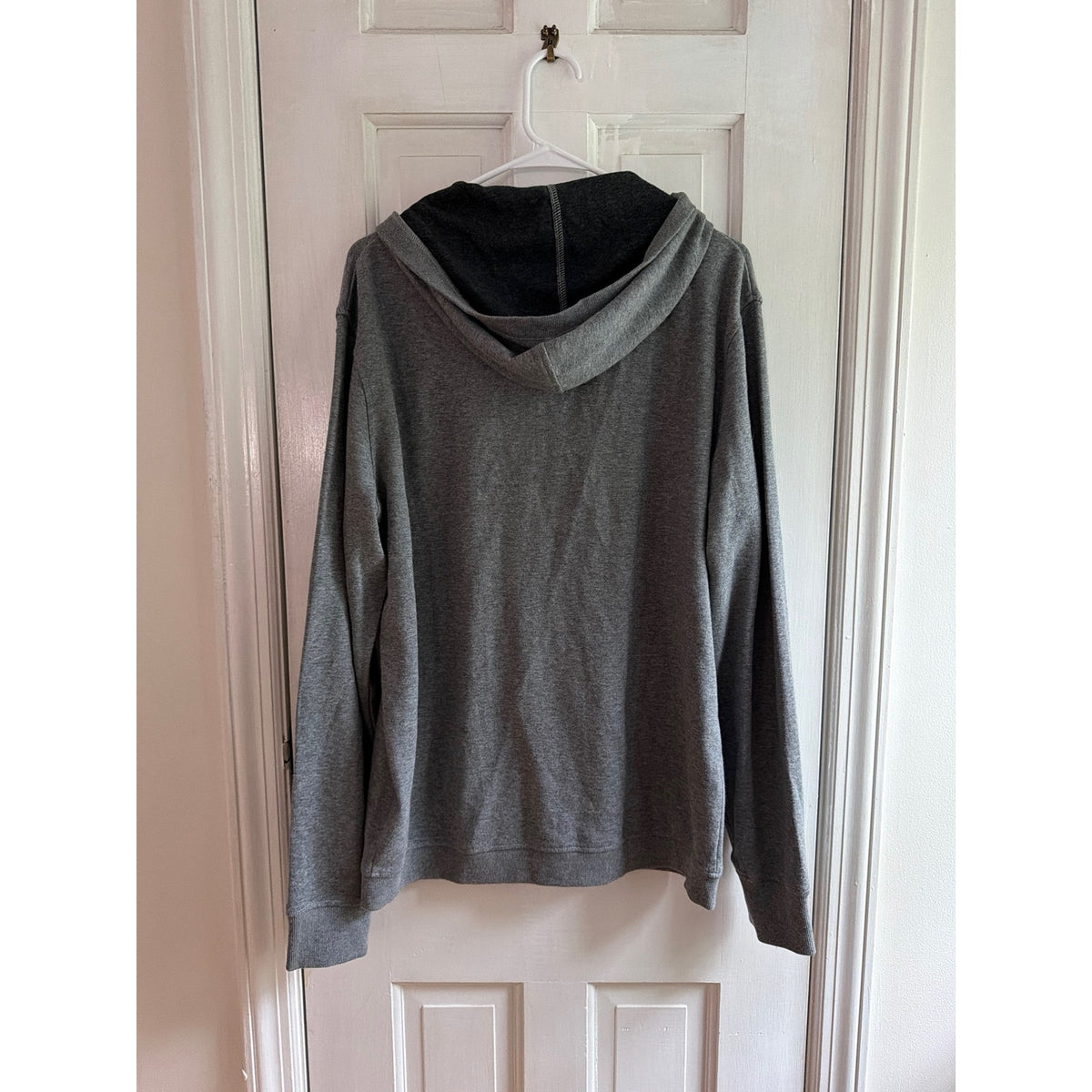 Linksoul Men's Gray Full-Zip Hooded GOLF Sweatshirt LARGE