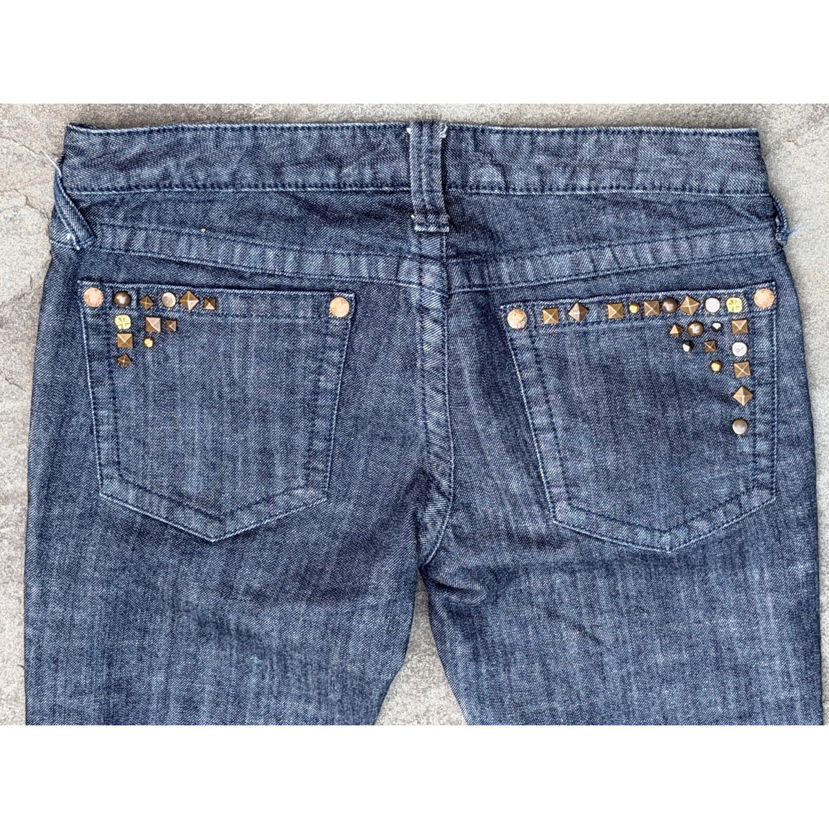 Free People Dark Wash Raw Hem Ankle Straight Jeans Size 28 Inseam 29