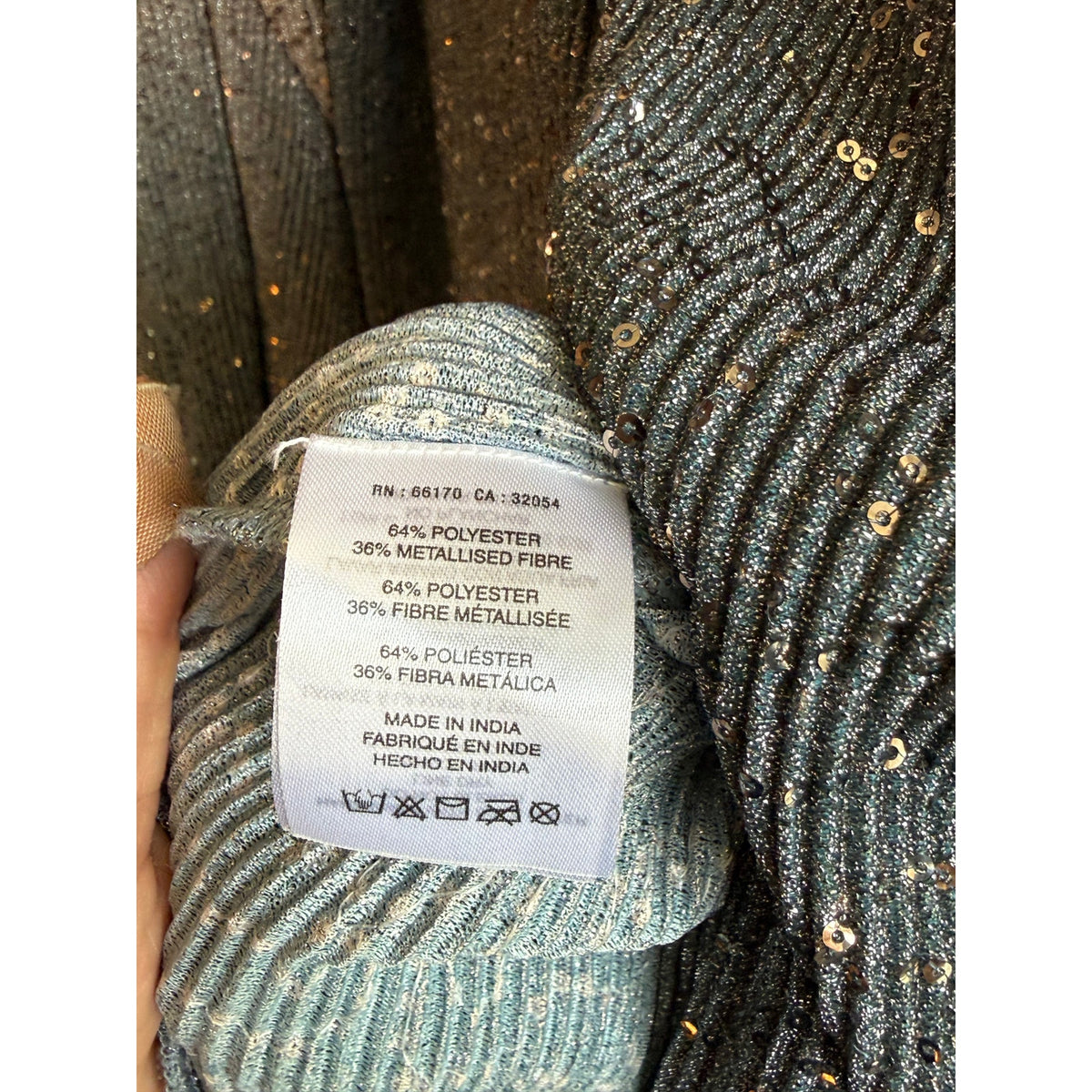 Anthropologie Sparkly Sequin Long Cardigan One Size - Stevie Nicks Boho Duster