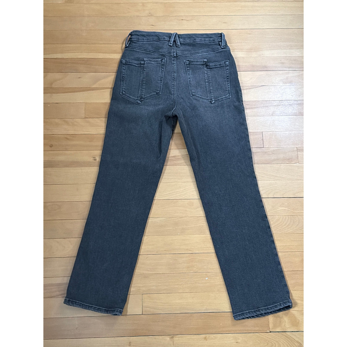 Good American "Good Legs" Mid Rise Straight Jeans Black Size 8/29 EUC