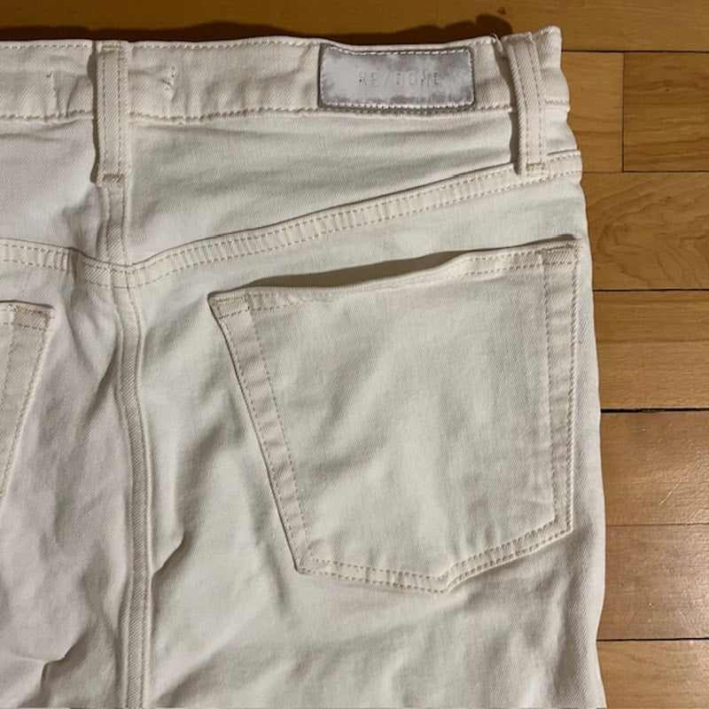 Re-done White Jeans - Fair Condition - Size 29