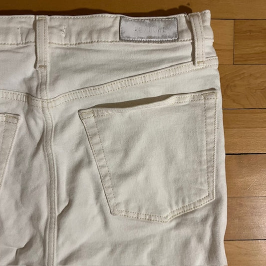Re-done White Jeans - Fair Condition - Size 29