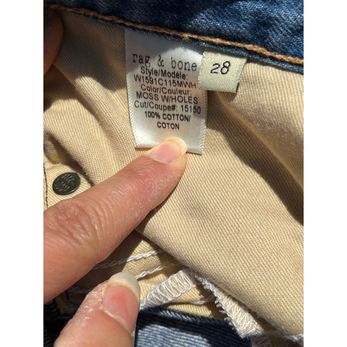 Vtg Rag & Bone NY Original Boyfriend Jeans 28 Distressed Made in USA Grail 🗽