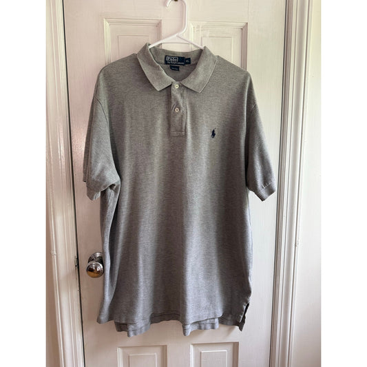 Polo Ralph Lauren Gray Polo Shirt Men's Navy Pony XL