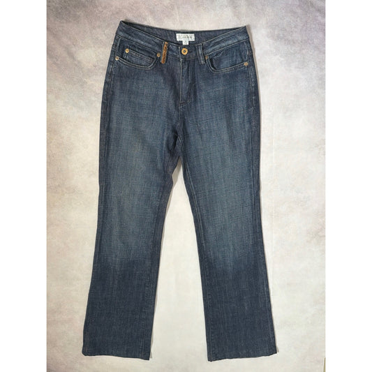 St John Sport Straight Leg Jeans Dark Wash Size 2 Made in USA 30