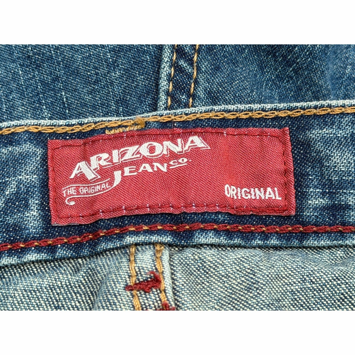 Vintage Arizona Jean Co High Waisted Raw Hem Jeans Size 16 Husky