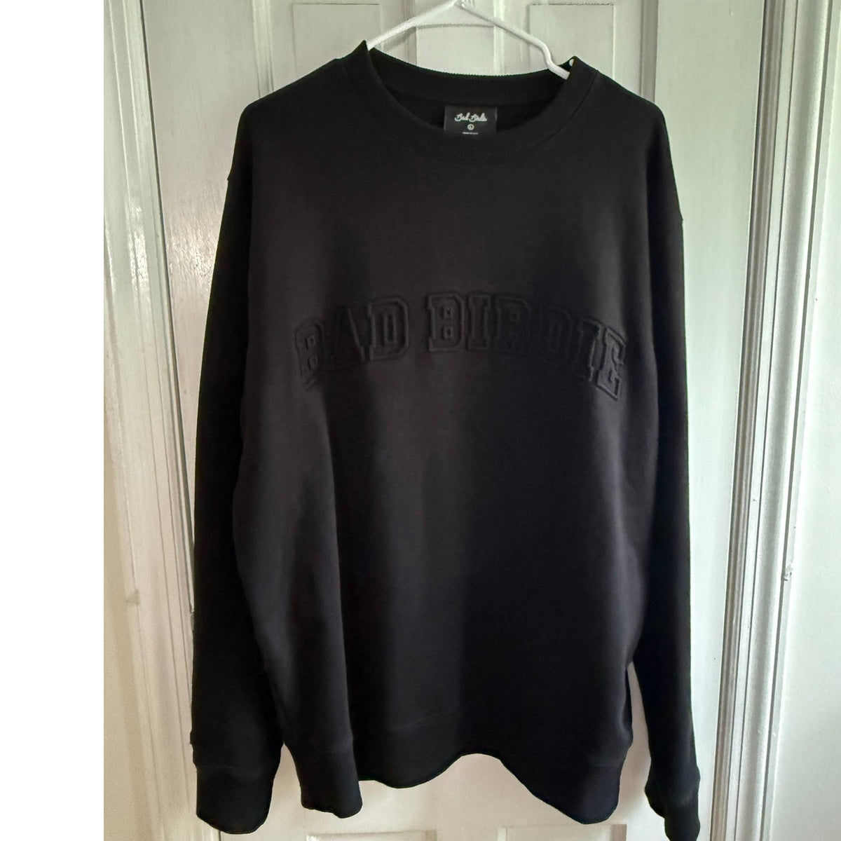 Bad Birdie Black Sweatshirt Crewneck Mens Large L Golf Pullover EUC
