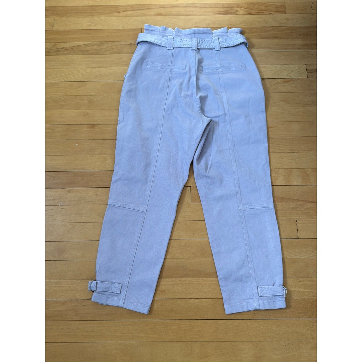Ted Baker Size 29 Stretch Waist Barrel Leg Cargo Pastel Purple Jeans