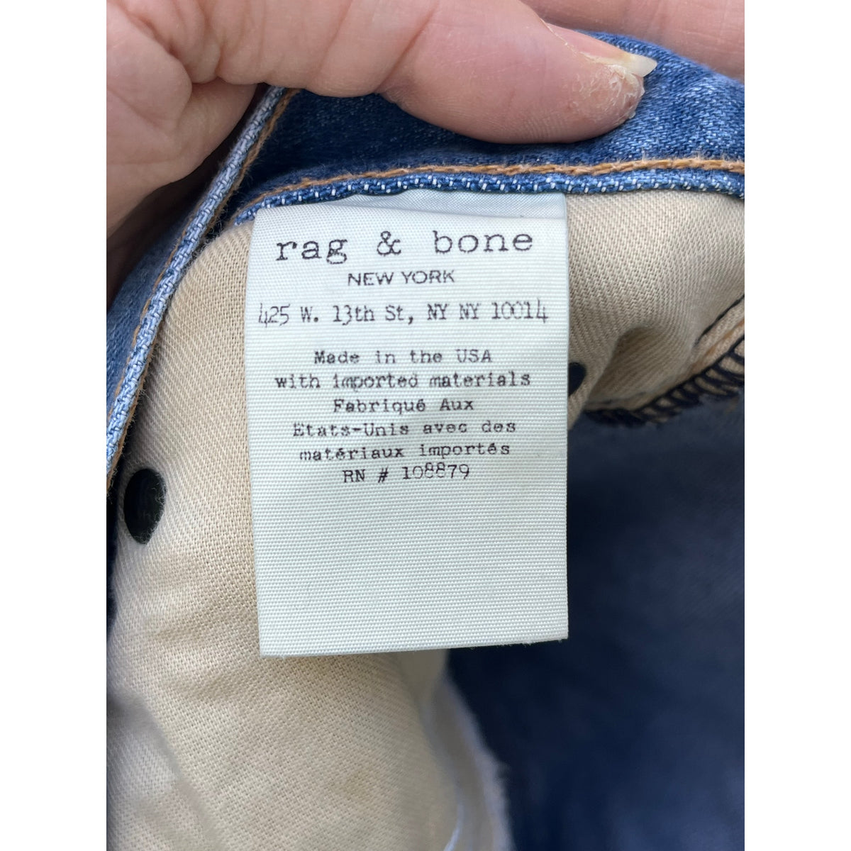 Vtg Rag & Bone NY Original Boyfriend Jeans 28 Distressed Made in USA Grail 🗽