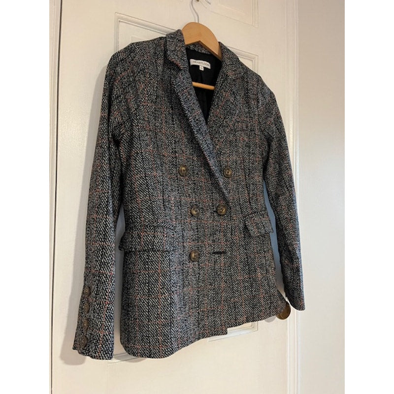 Heartloom Ivy double breasted plaid blazers small