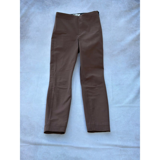 Everlane Size 00 Slim Fit Low Rise Work Pants Cocoa Brown EUC