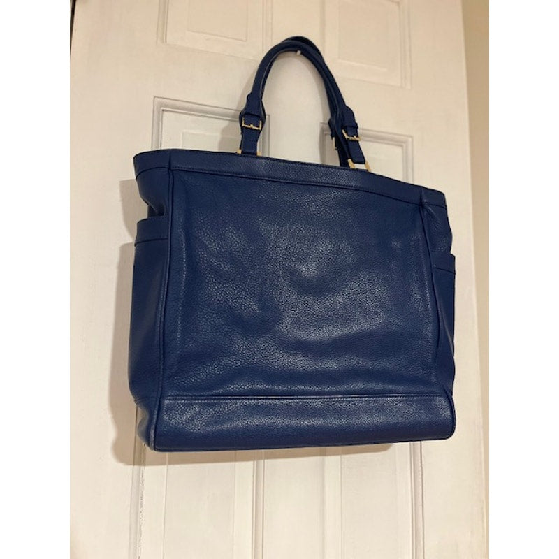 Tory Burch Blue Leather Tote