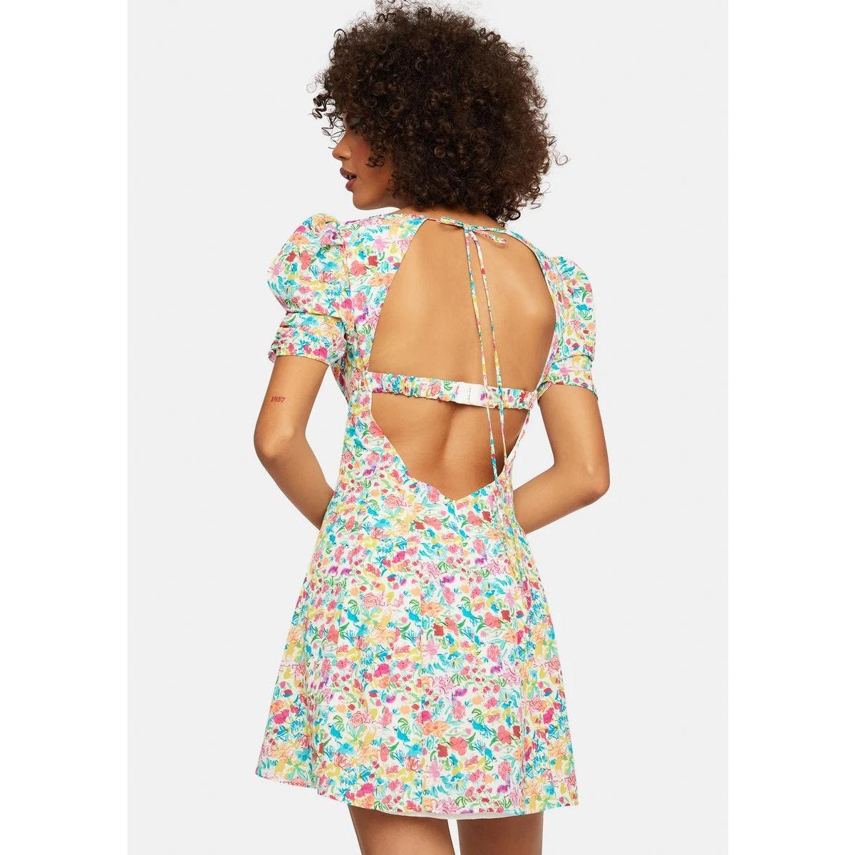 For Love and Lemons NWT Claude Mini Dress Floral Corset Bodice XS