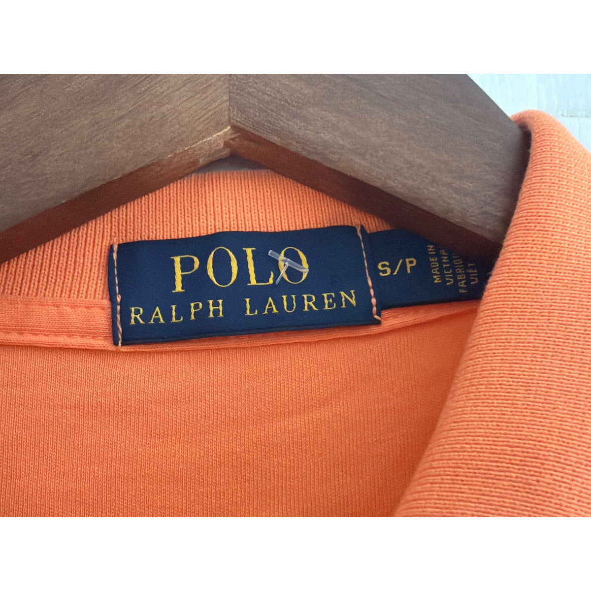 Polo Ralph Lauren Orange Polo Shirt Small Green Pony