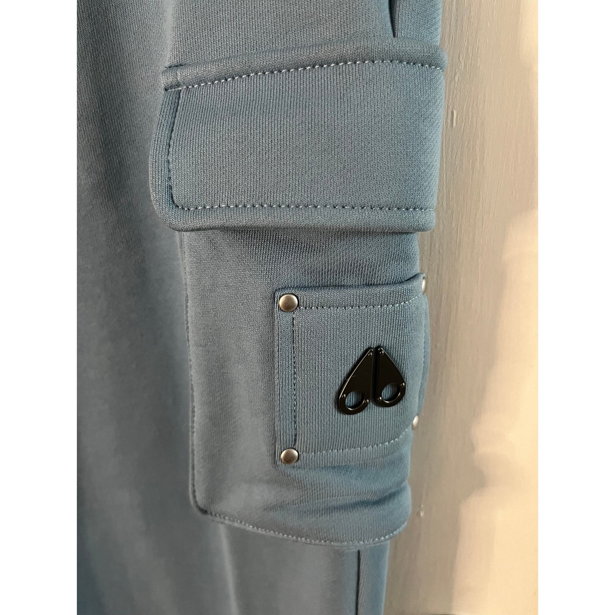 🔥 NWT Moose Knuckles Kids Hartsfield Cargo Joggers Sea Blue Sz L (12-14) Luxury