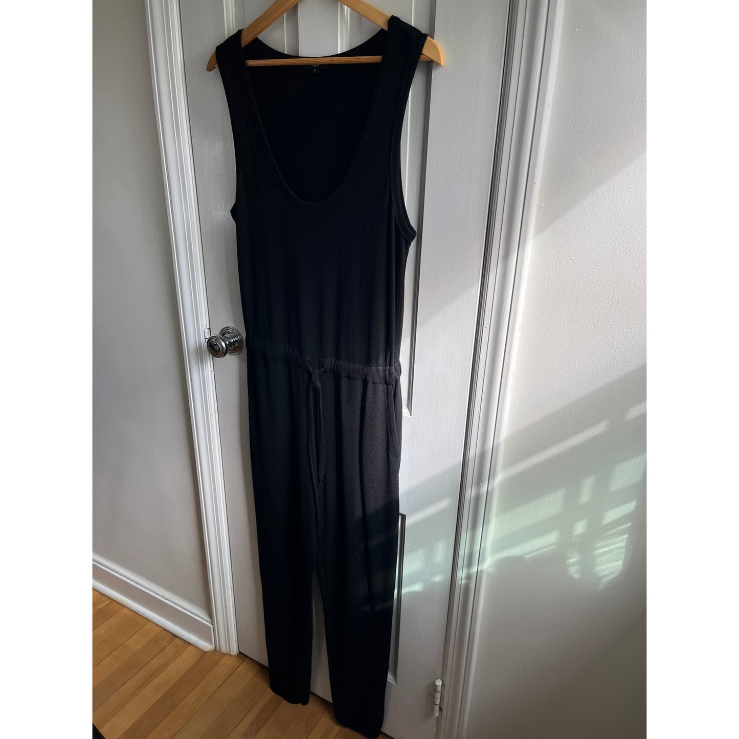 RAILS Becky Romper in Black Medium - Ultra Soft French Terry Lounge Jumpsuit ✨