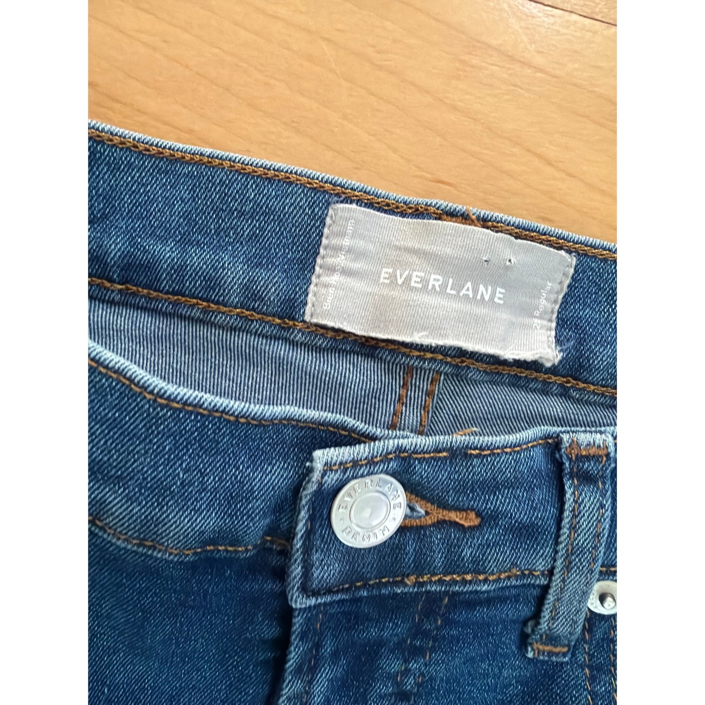 Everlane 28  Mid Rise Slim Fit Blue Jeans