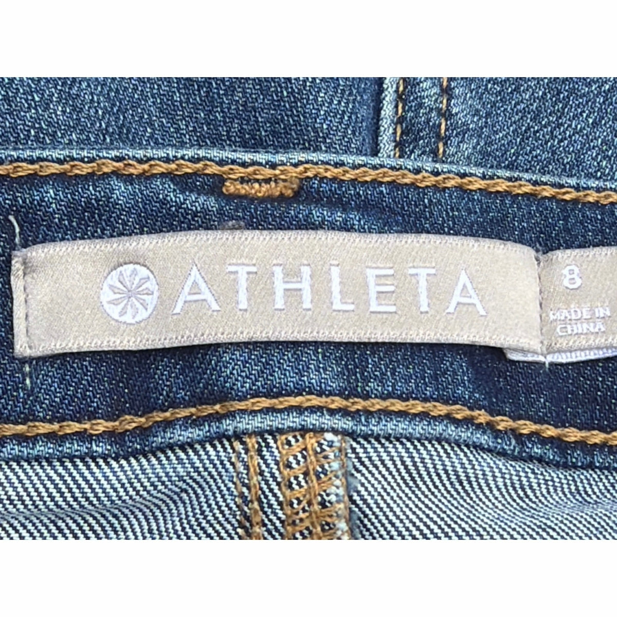 Athleta Sculptek High-Rise Skinny Jeans Medium Wash Size 8