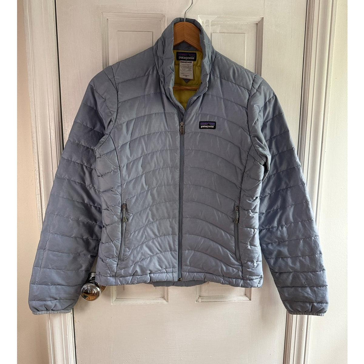 Patagonia Nano Puff Jacket Womens XS Grey Quilted Full Zip Puffer