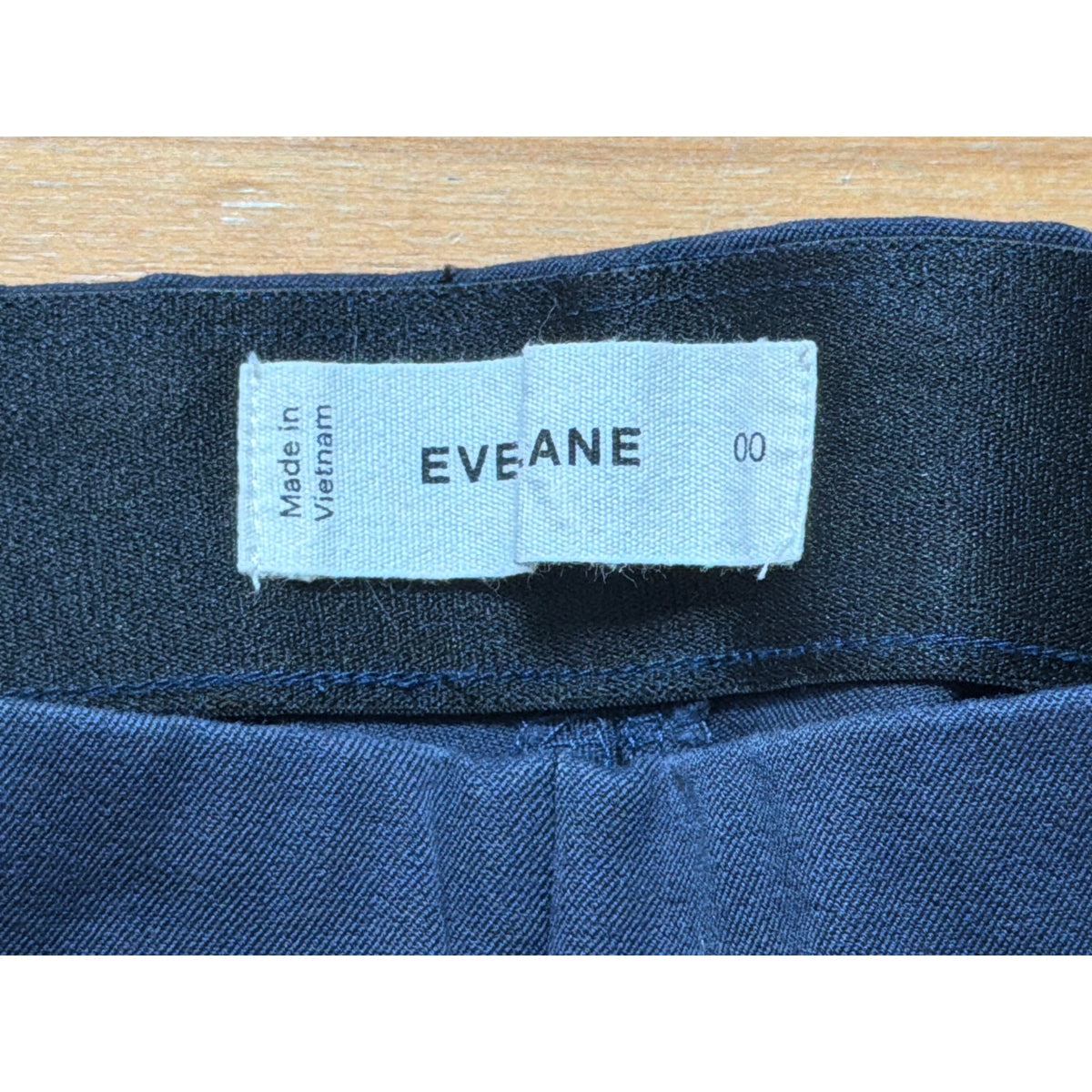 Everlane Size 00 High Rise Slim Fit Navy Blue Trousers
